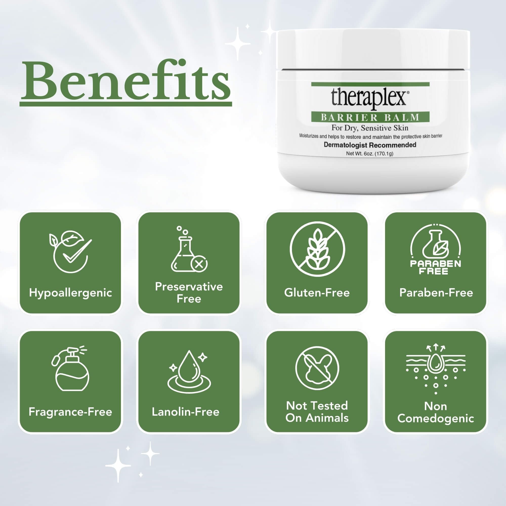 Theraplex Baume – texture légère et efficace pour réparer la barrière cutanée.