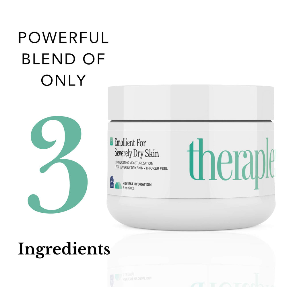 Theraplex Crème émolliente – coudes et genoux secs bénéficient d’un soin ciblé.