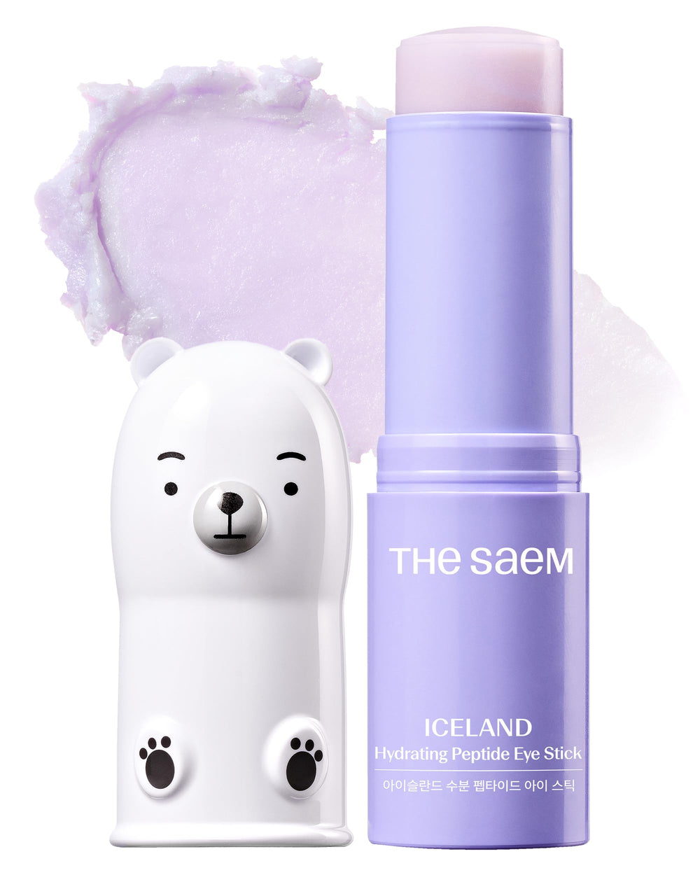 THESAEM batonnet yeux avec eau glaciaire pour hydratation rafraîchissante.