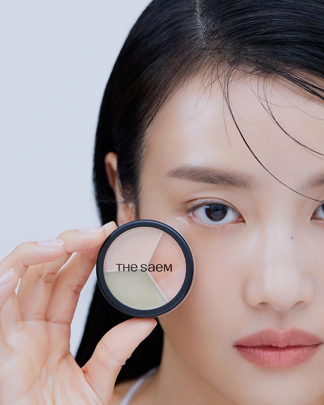 THESAEM anti-cernes triple-pot : huile d'amande douce et eau végétale pour le confort cutané