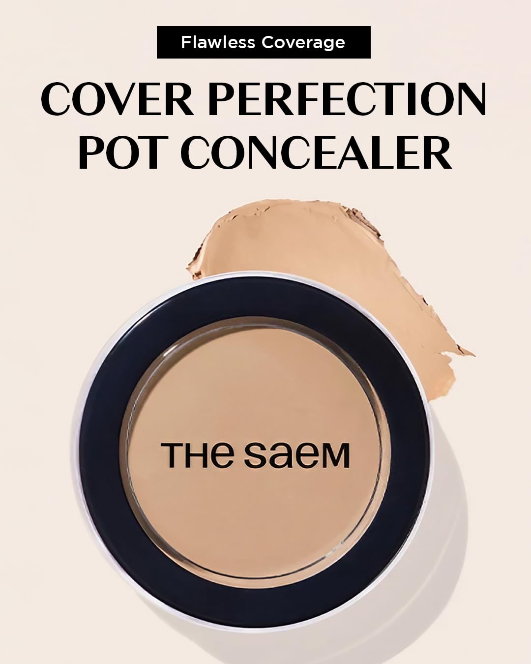THESAEM Cover Perfection Pot application précise avec pinceau ou doigt.