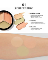 THESAEM Cover Perfection texture-baume, adhérence douce et couvrance précise.