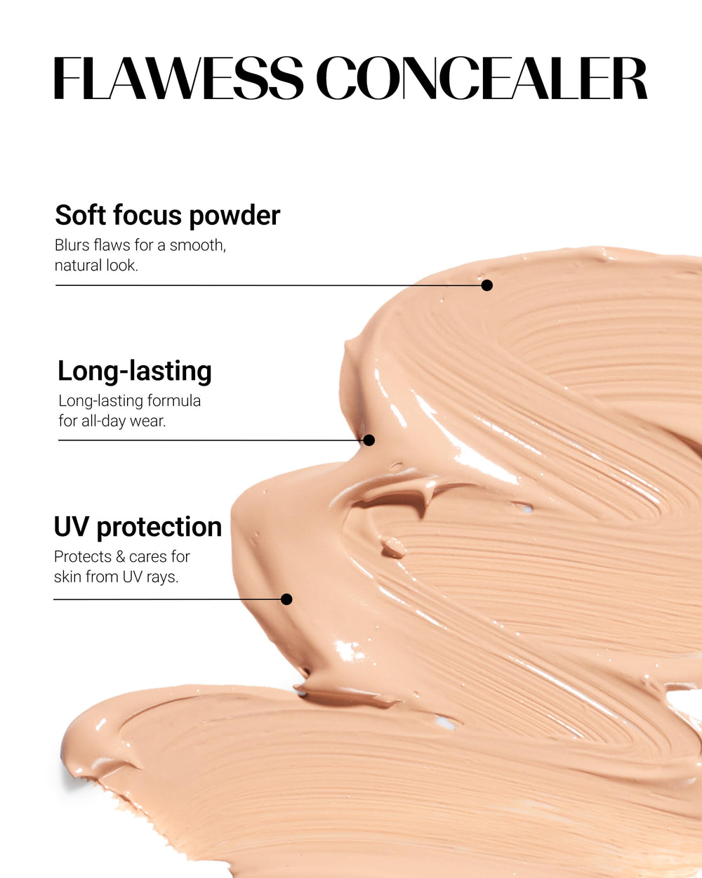 Application rapide et précise grâce à l’embout du concealer THESAEM.