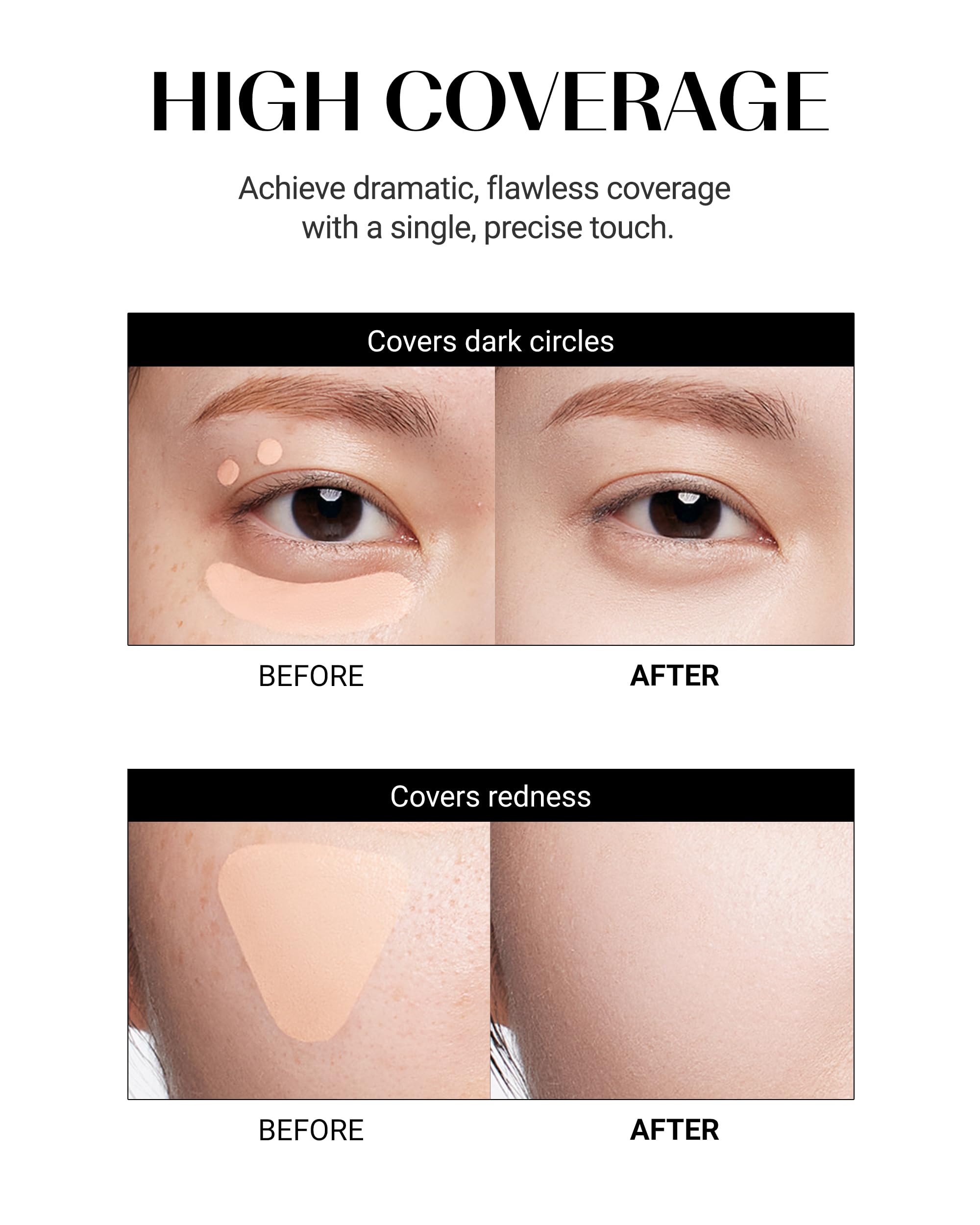THESAEM Correcteur embout-éponge intégré application précise et hygiénique