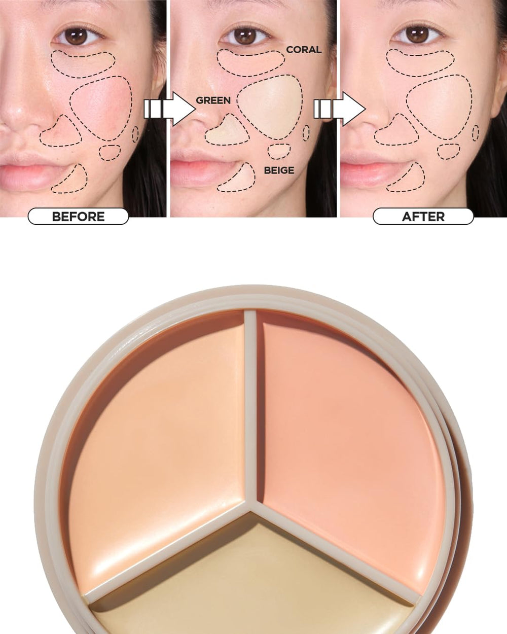 THESAEM Cover Perfection : teinte vert clair neutralise rougeurs et corrige l’éclat