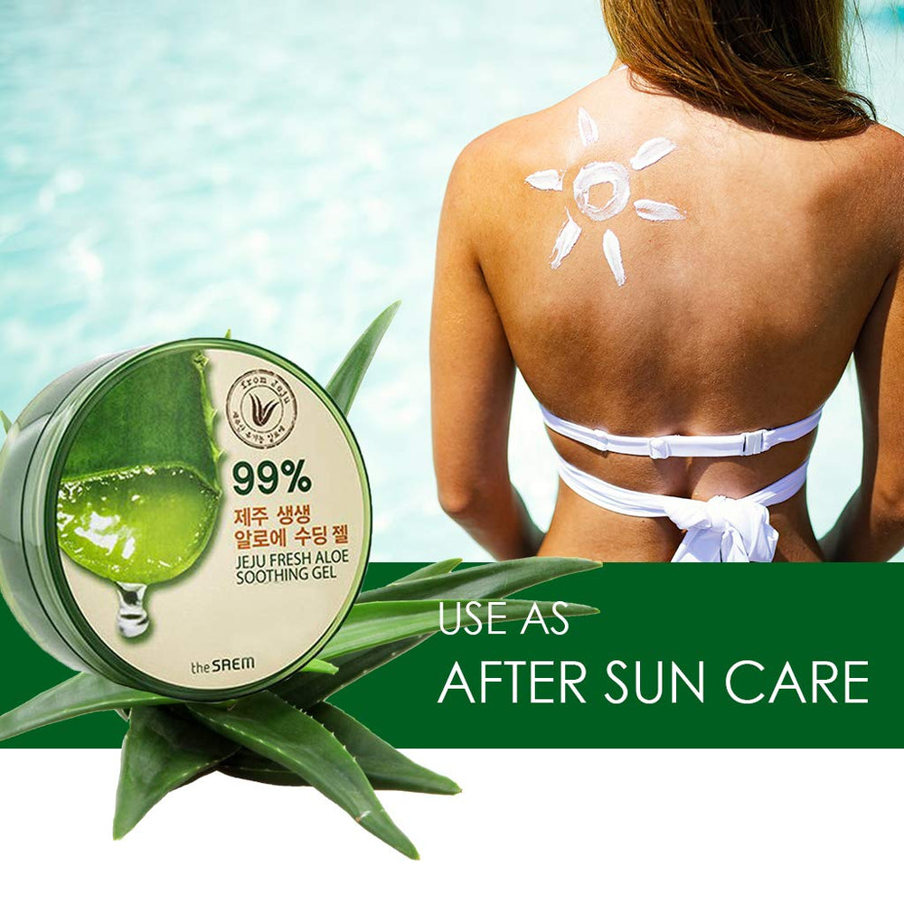 Soin cheveux THESAEM Jeju Fresh Aloe Gel pour cheveux plus forts et souples.