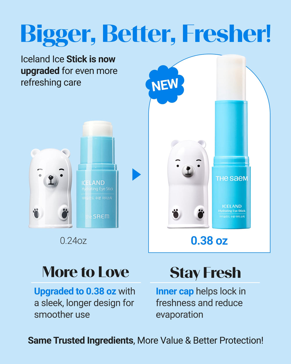 THESAEM stick yeux refroidissant pour réduire poches et cernes