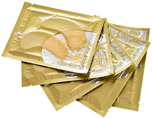 Masque levres Theshiry cristal collagene dore pour hydratation et souplesse.