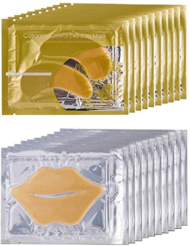 Masque yeux Theshiry cristal collagene dore pour hydratation ciblée.