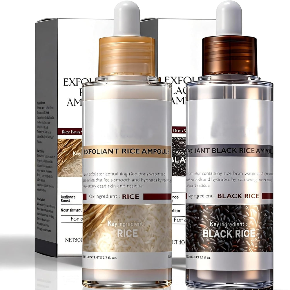 THESHYING ampoule riz-peel-shot-glow — bouteille montrant l'hydratation rapide