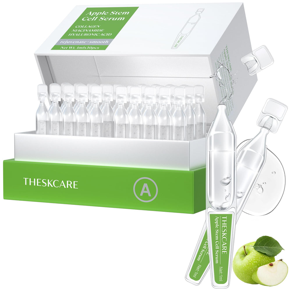 THESKCARE sérum ampoule pomme bouteille : raffermissement visuel du contour du visage