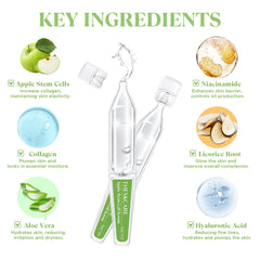 THESKCARE sérum ampoule pomme hyaluronique : hydratation durable et éclat du teint