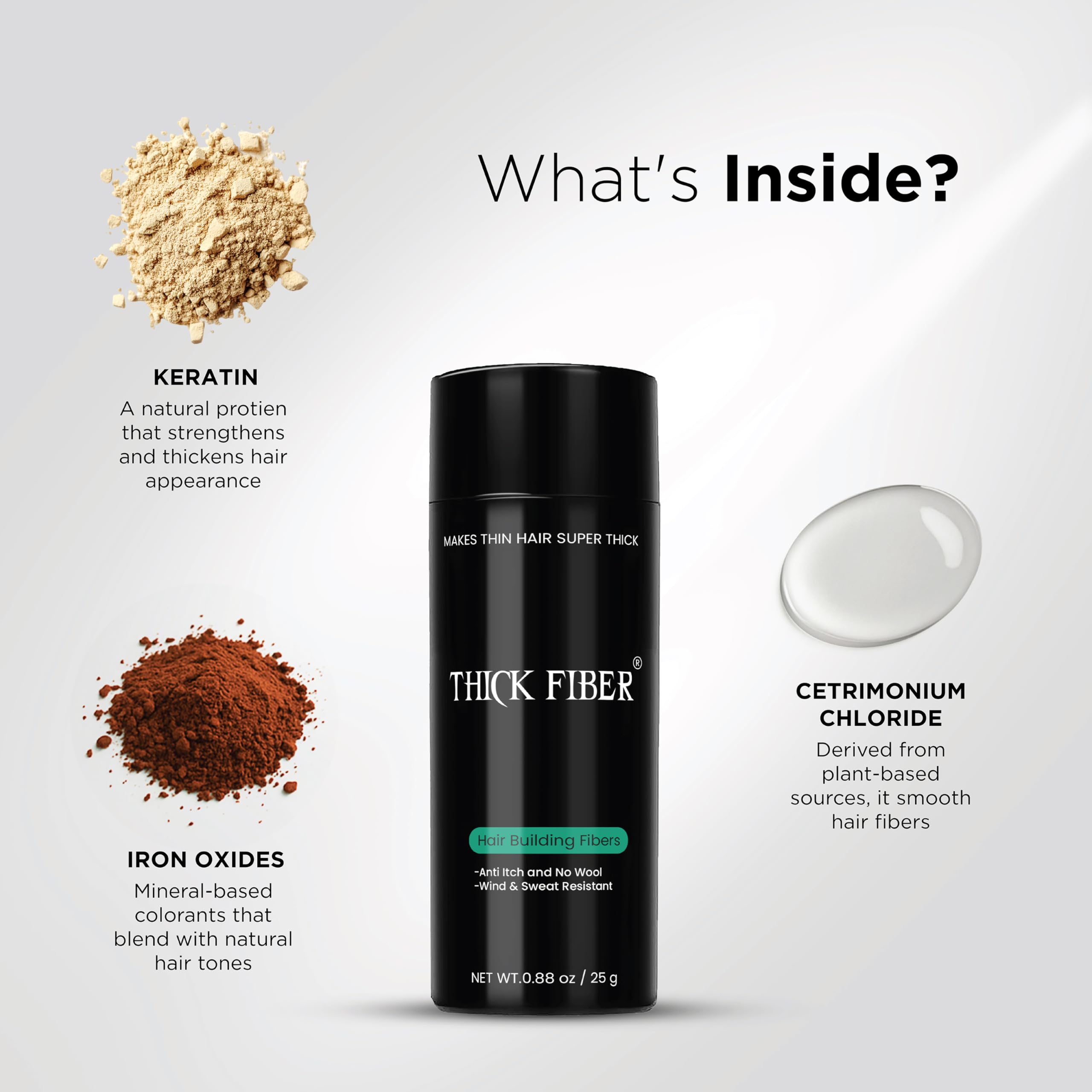 Thick Fiber: appliquez sur cheveux fins pour un rendu dense.