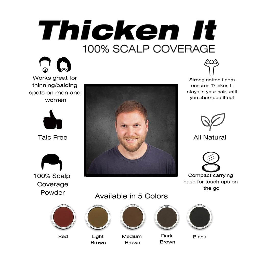 Thicken It: couvre les cheveux gris avec un fini naturel.