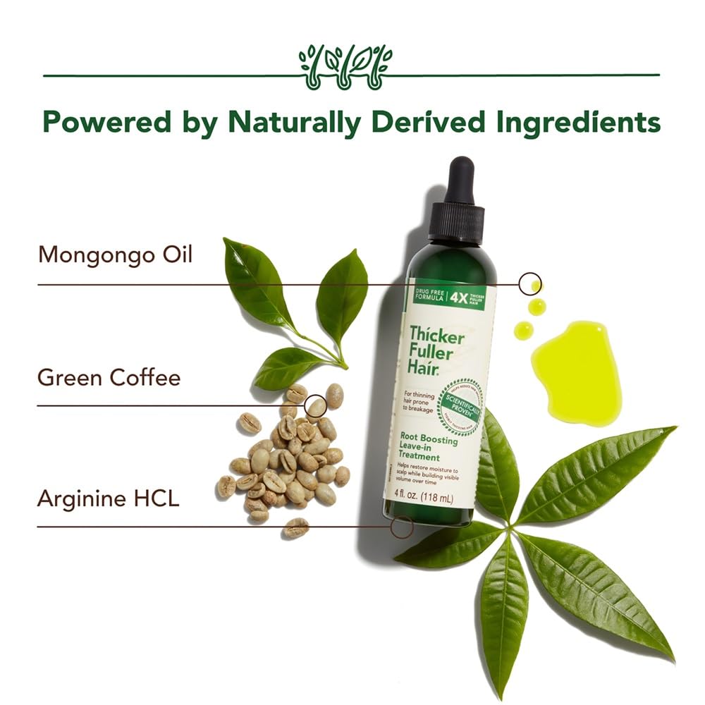 Thicker Fuller Hair – Huile Mongongo nourrit le cuir chevelu et renforce les racines.