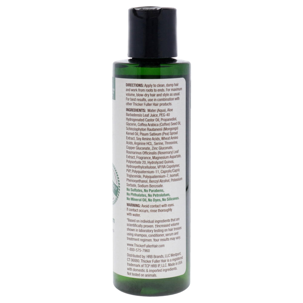 Sérum Thicker Fuller Hair, flacon d'huile de café verte stimulant le cuir chevelu
