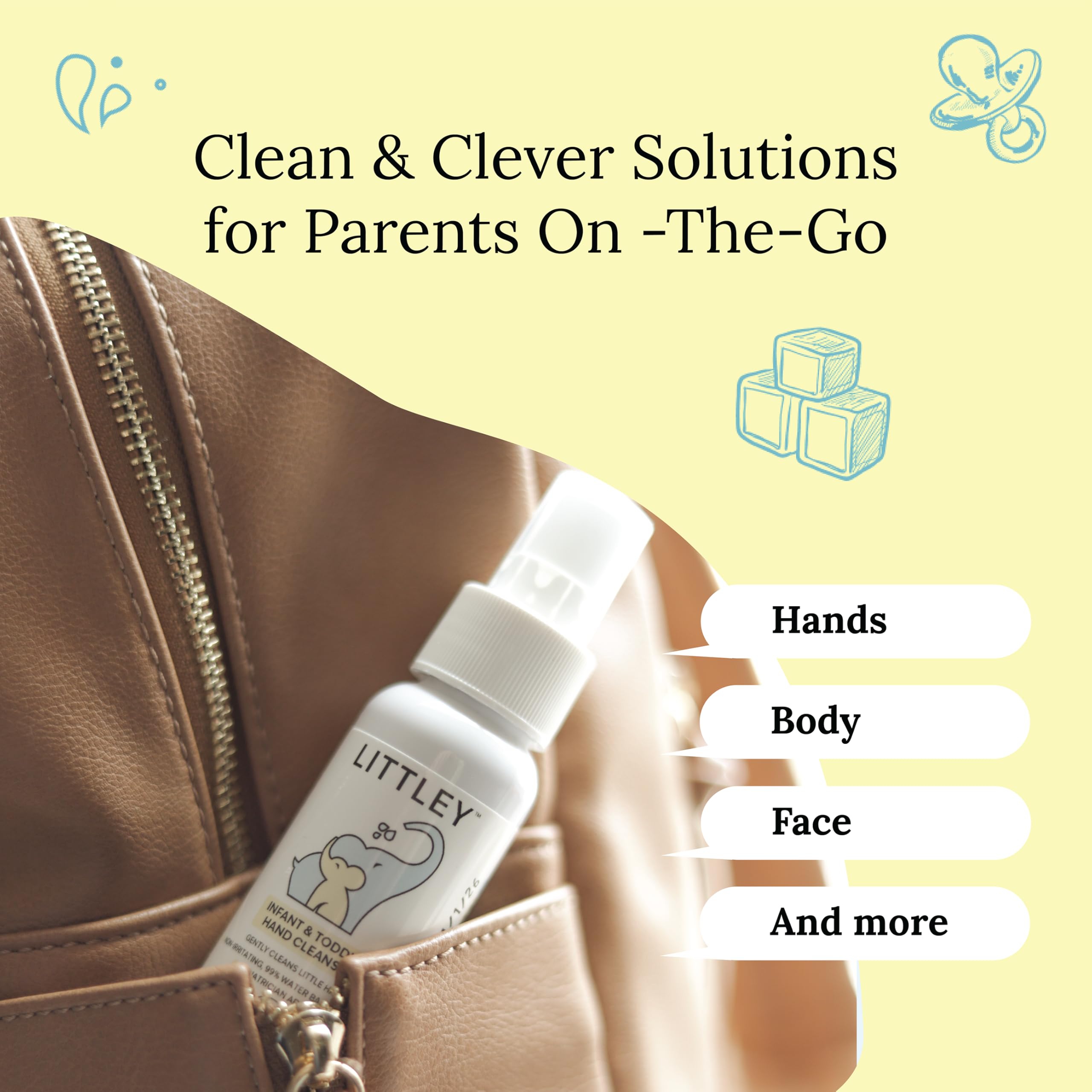 Think Smarter Products Littley – solution d hygiène mains sans rinçage