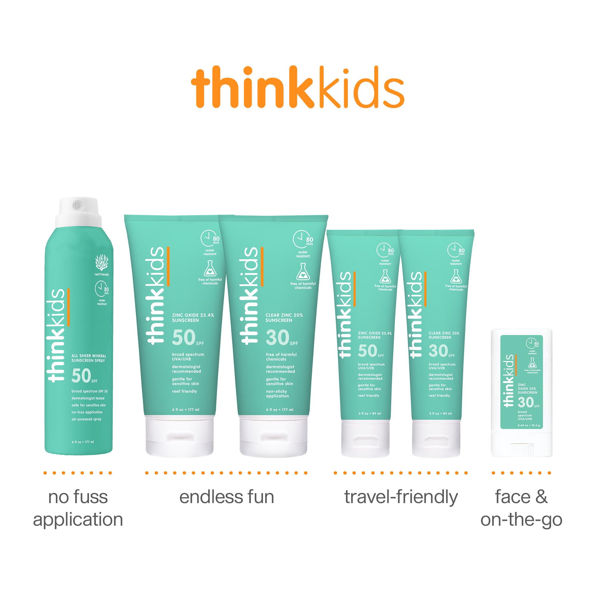 Thinkkids résistance à l’eau 80 minutes, idéal pour baignade et jeux.