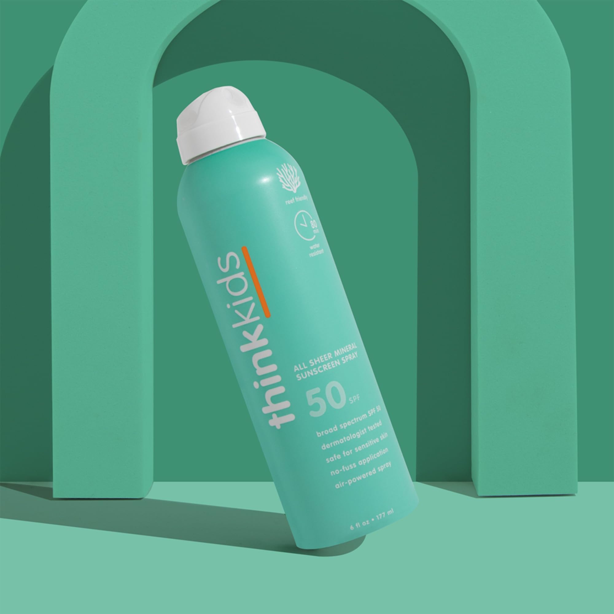 Écran minéral au zinc Thinksport pour enfant, protection douce et fiable.