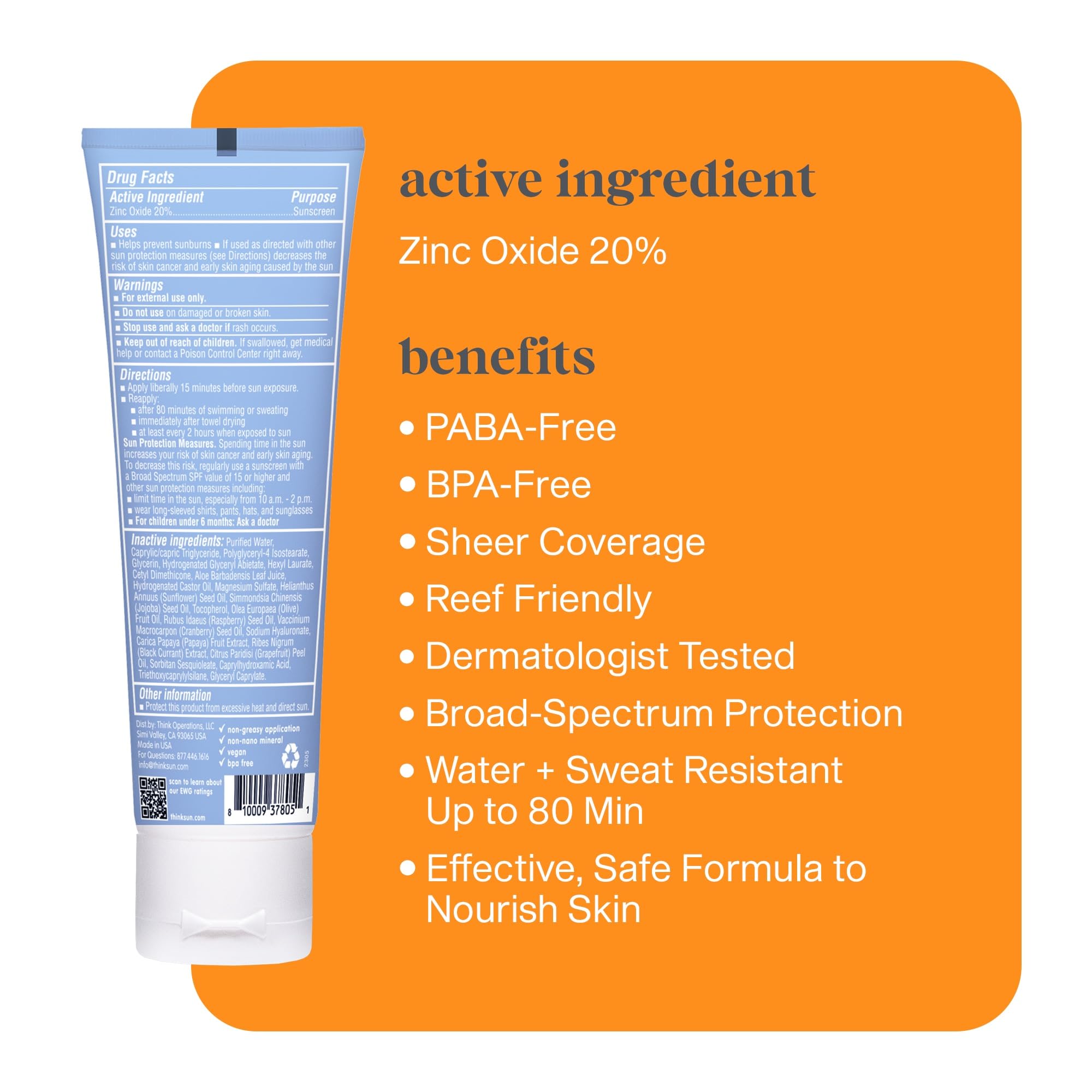 Thinksport SPF30 application rapide, idéale pendant l effort sportif.