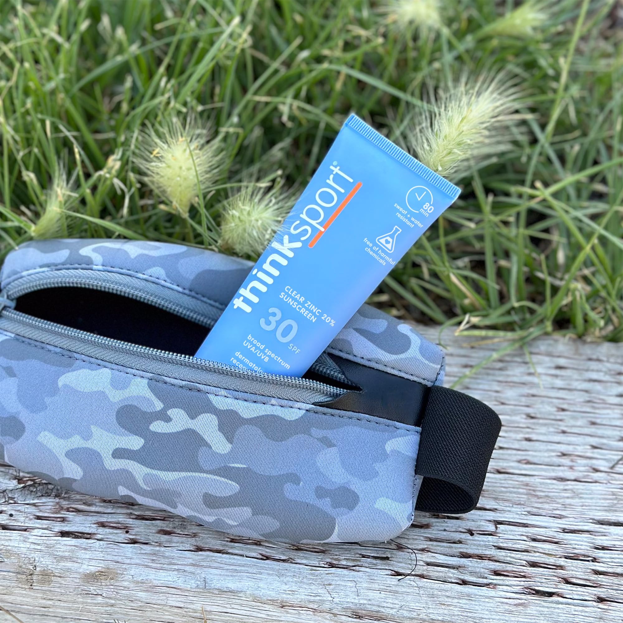 Thinksport SPF30 formule propre reef safe, vegan et respectueuse des récifs.