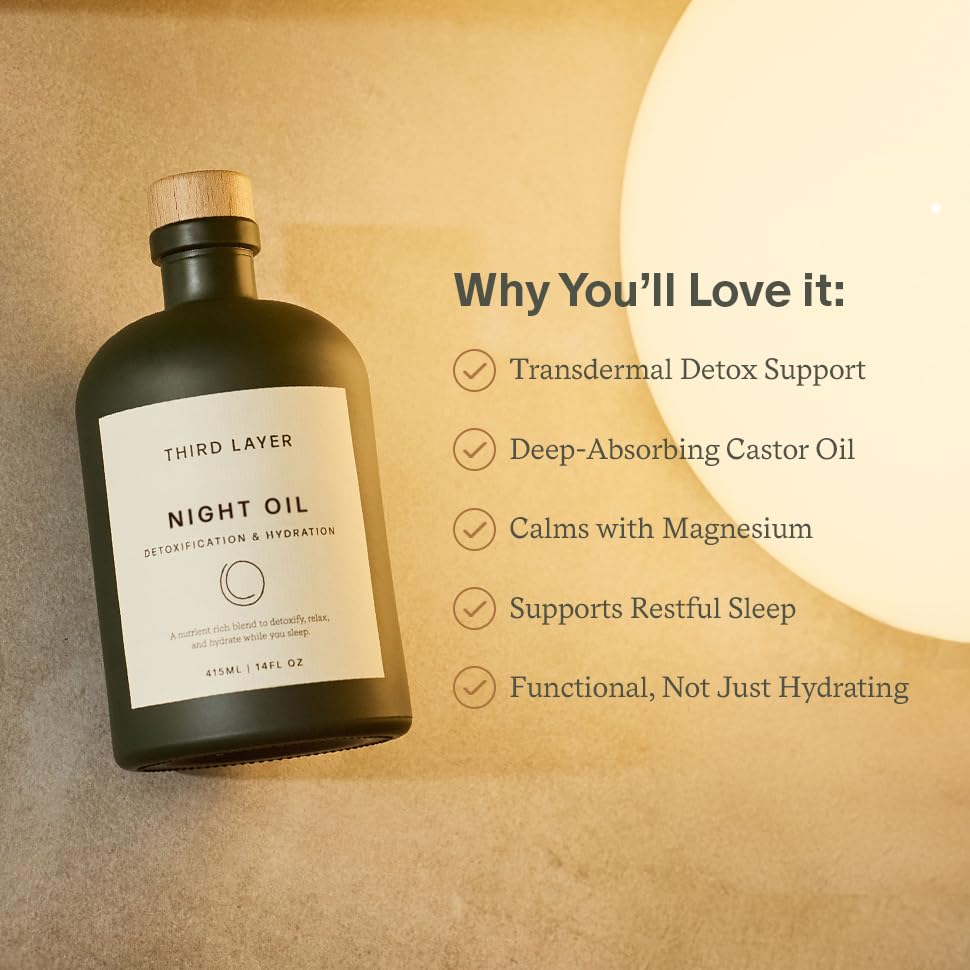 Third Layer Night Oil: texture huile sur peau, hydratation nocturne