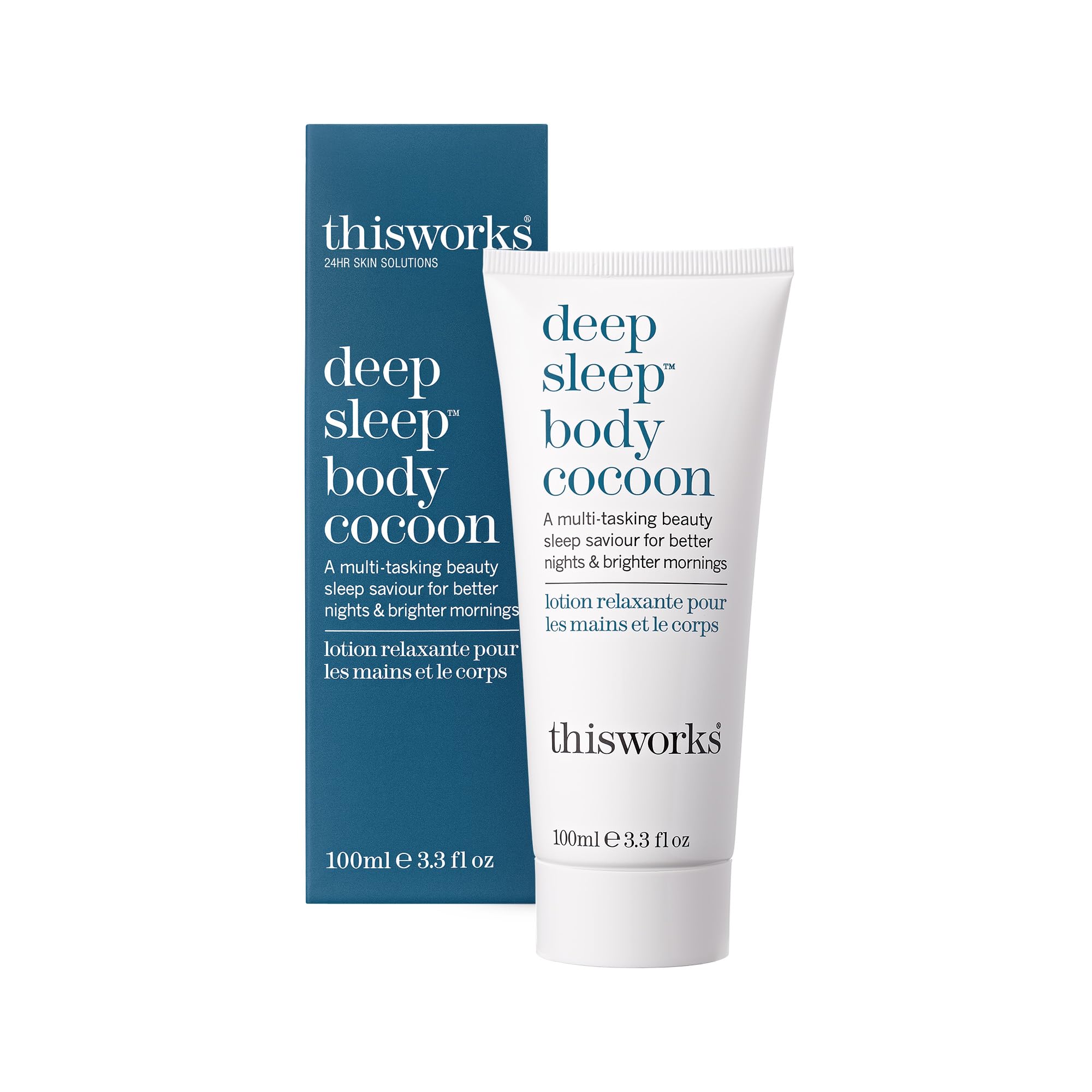 THISWORKS Deep Sleep Body Cocoon – bouteille présentante hydratation nocturne pour peau douce