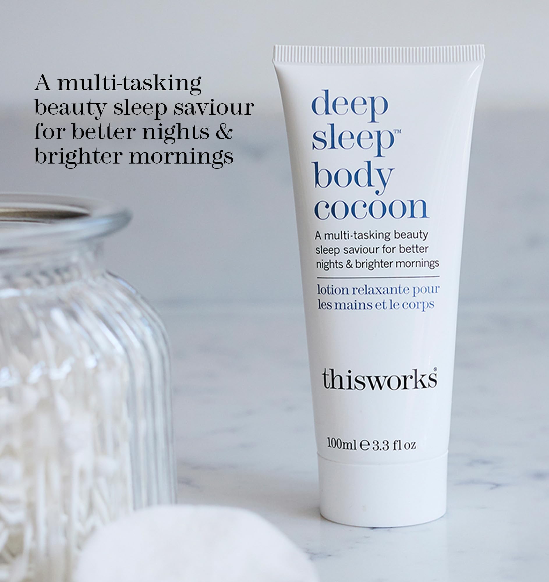 THISWORKS Deep Sleep Body Cocoon – crème à absorption rapide, confort au coucher