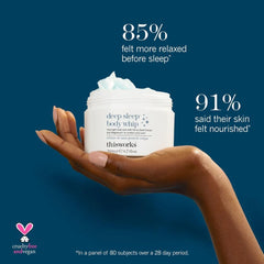 THISWORKS Deep Sleep Body Whip, ingrédients végane et sans cruauté pour une routine éthique.