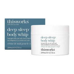 THISWORKS Deep Sleep Body Whip, pot: hydratation profonde pour peau douce toute la nuit.