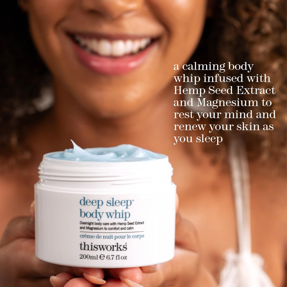 THISWORKS Deep Sleep Body Whip, massage nocturne pour nourrir et apaiser les zones sèches.