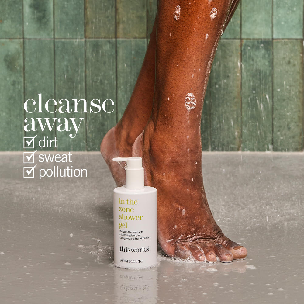 THISWORKS In The Zone Gel Douche, pompe pratique et application facile