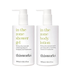 Gel douche THISWORKS Zone: rafraîchissant et revitalisant grâce à l'eucalyptus et l'encens.