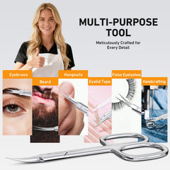 THRAU ergonomic cuticle scissors offer a comfortable grip for steady grooming.