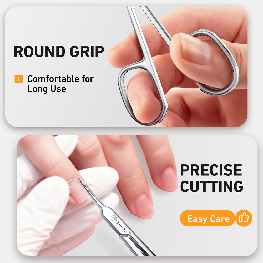 THRAU Cuticle Scissors nail and cuticle trimming with high precision.