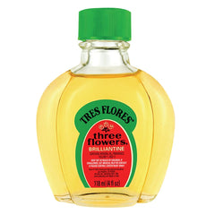 Three Flowers Brillantine Liquide: bouteille de 4 onces pour brillance durable.