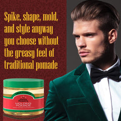Brillance naturelle et finition soignée avec Three Flowers Pomade.