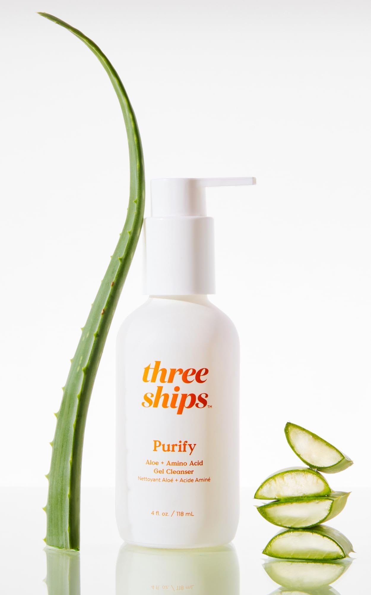 Emballage recyclable de Three Ships Purify Aloe + Acide Aminé