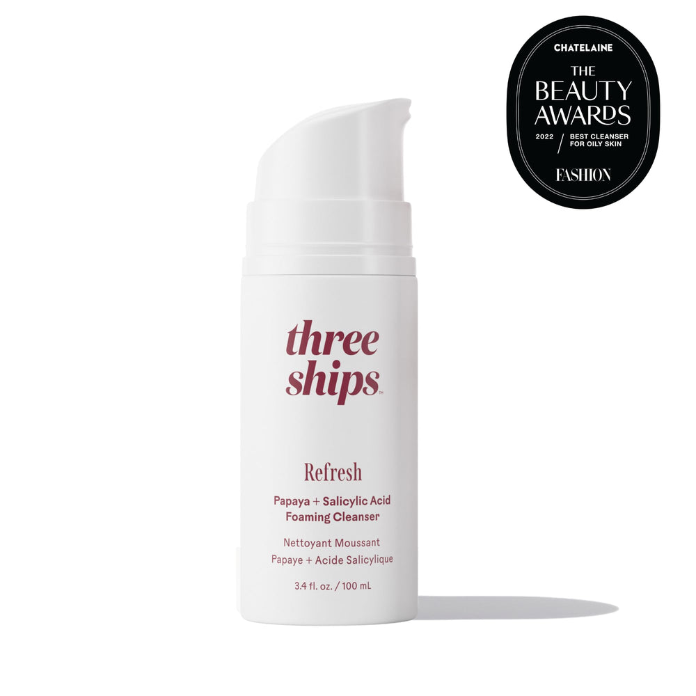 Three Ships Refresh Papaya – Mousse visage légère éliminant le sébum