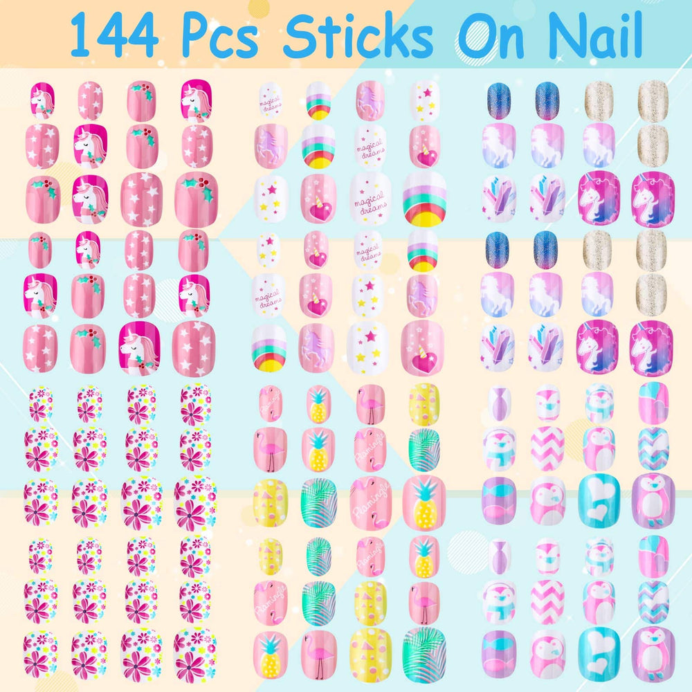 Ongles Thrilez pour enfants motif licorne, décor ludique durable.