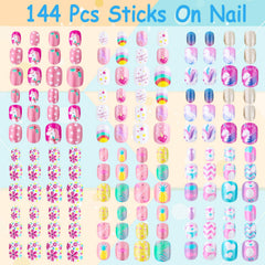 Ongles Thrilez pour enfants motif licorne, décor ludique durable.