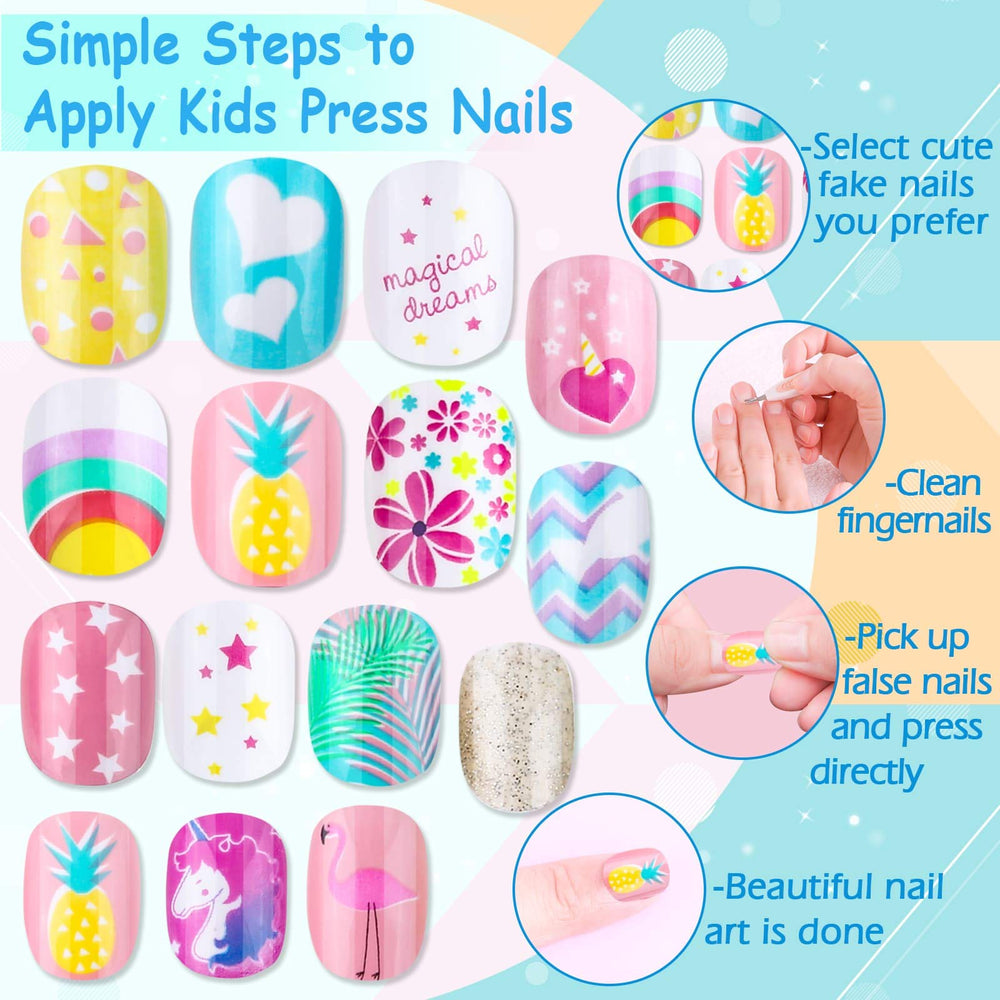 Ongles Thrilez pour enfants paillettes brillantes, effet scintillant rapide.