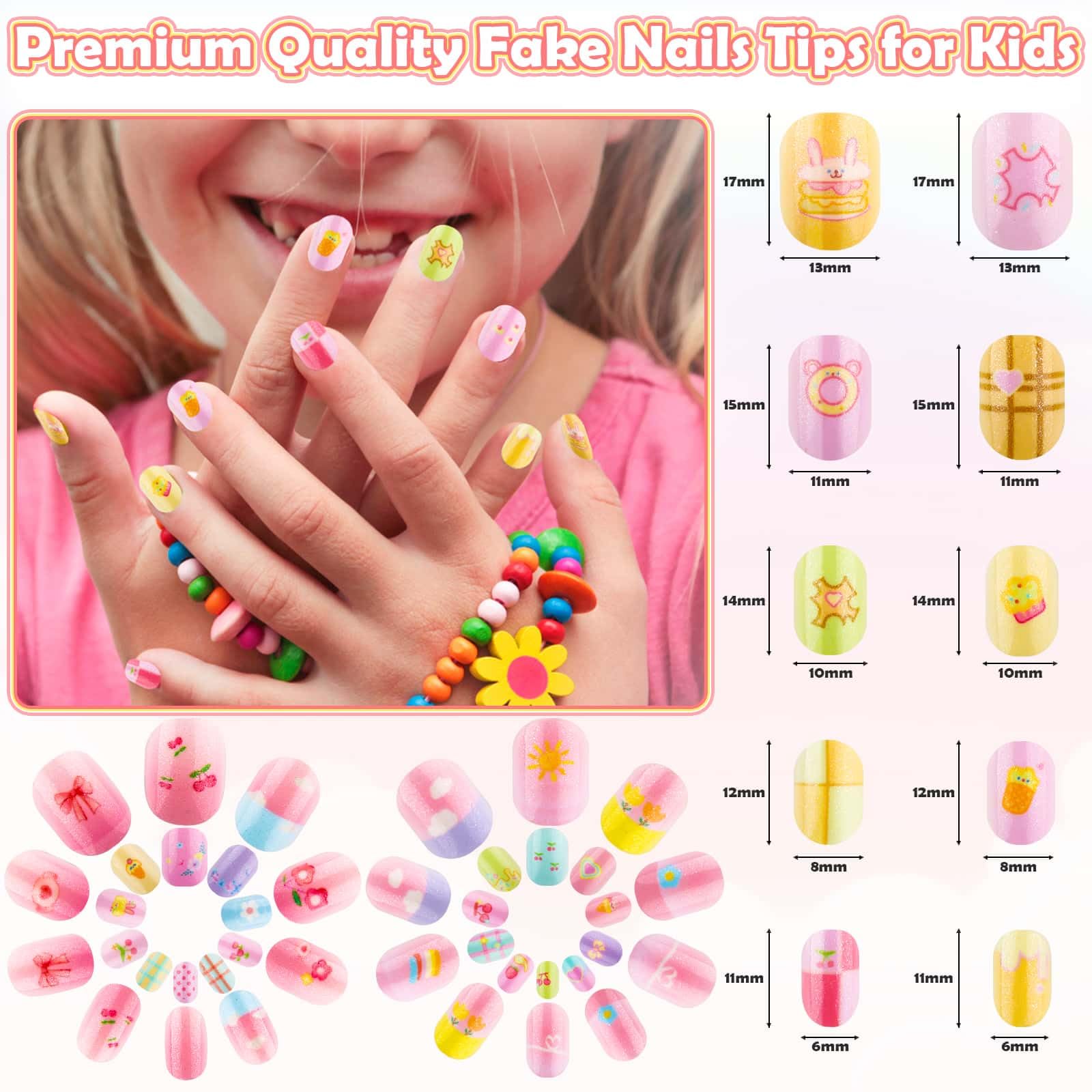 Thrilez ensemble-6-designs-enfants, créativité et plaisir du dessin des ongles.
