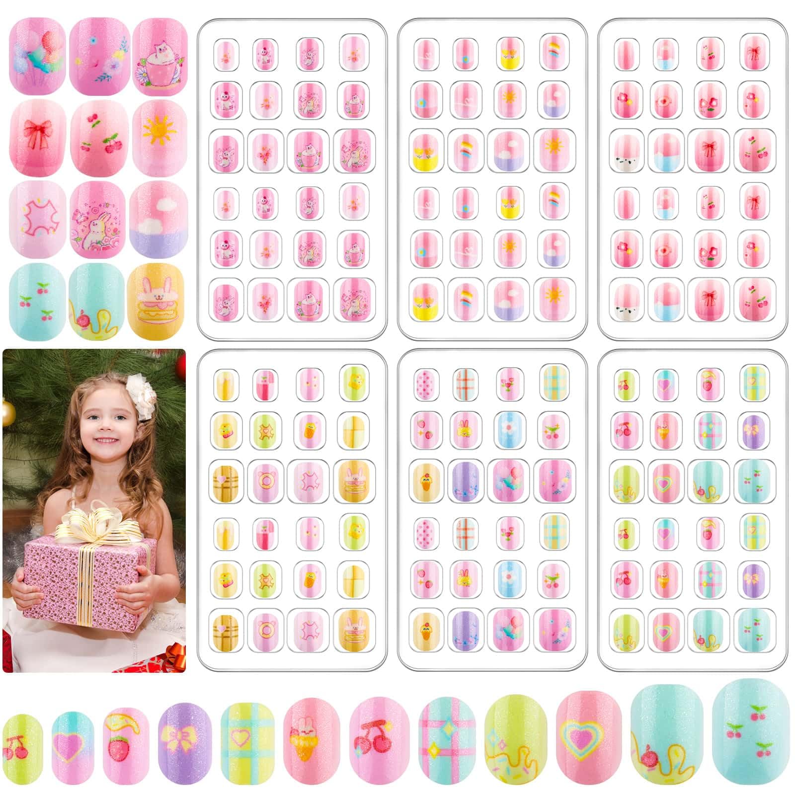 Thrilez ongles-enfants designs mignons, application facile et fini brillant.