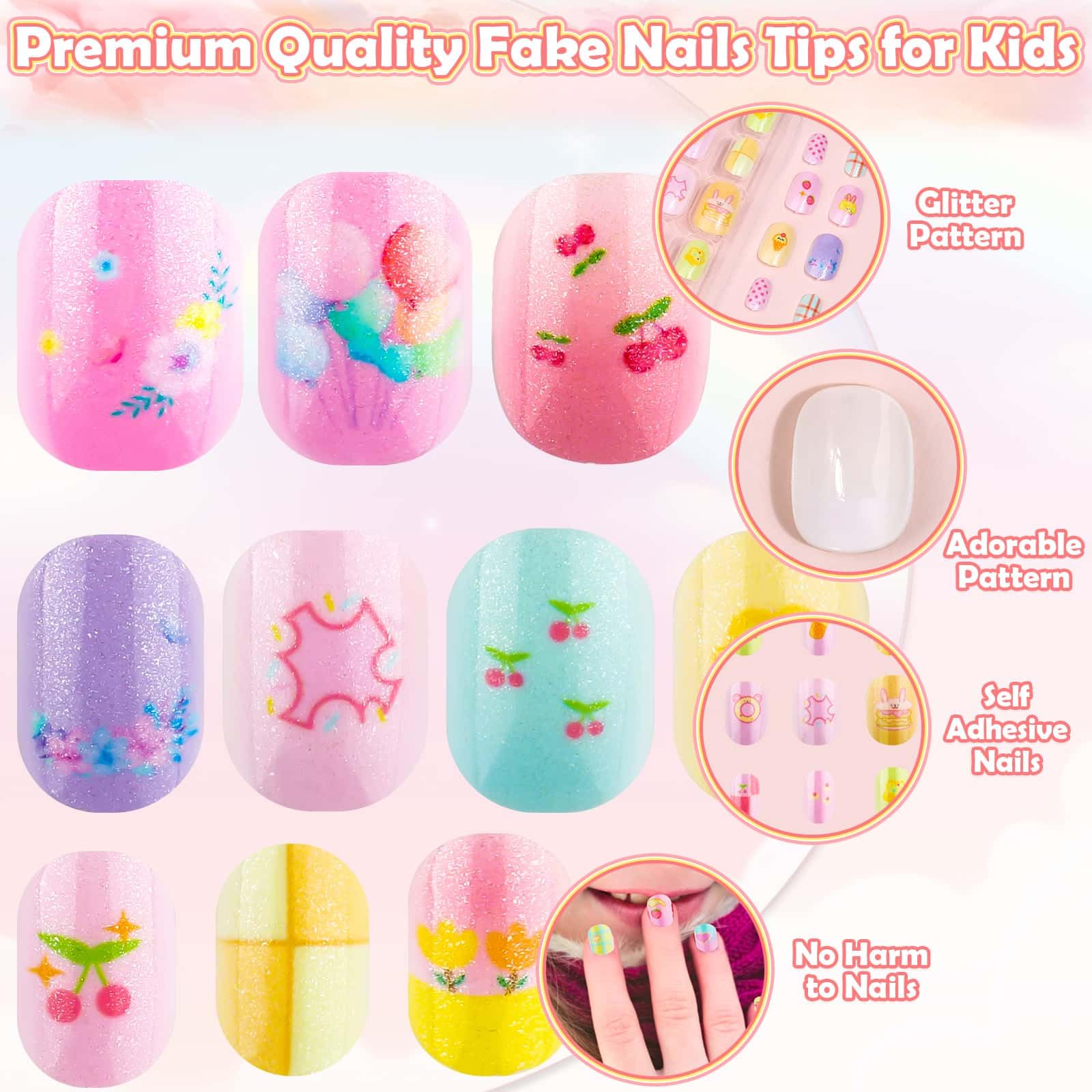 Thrilez ongles-enfants tailles-differentes pour un ajustement précis.