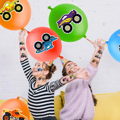 Motifs camions-monstres imprimés sur ballons colorés ThuanXuanLoc