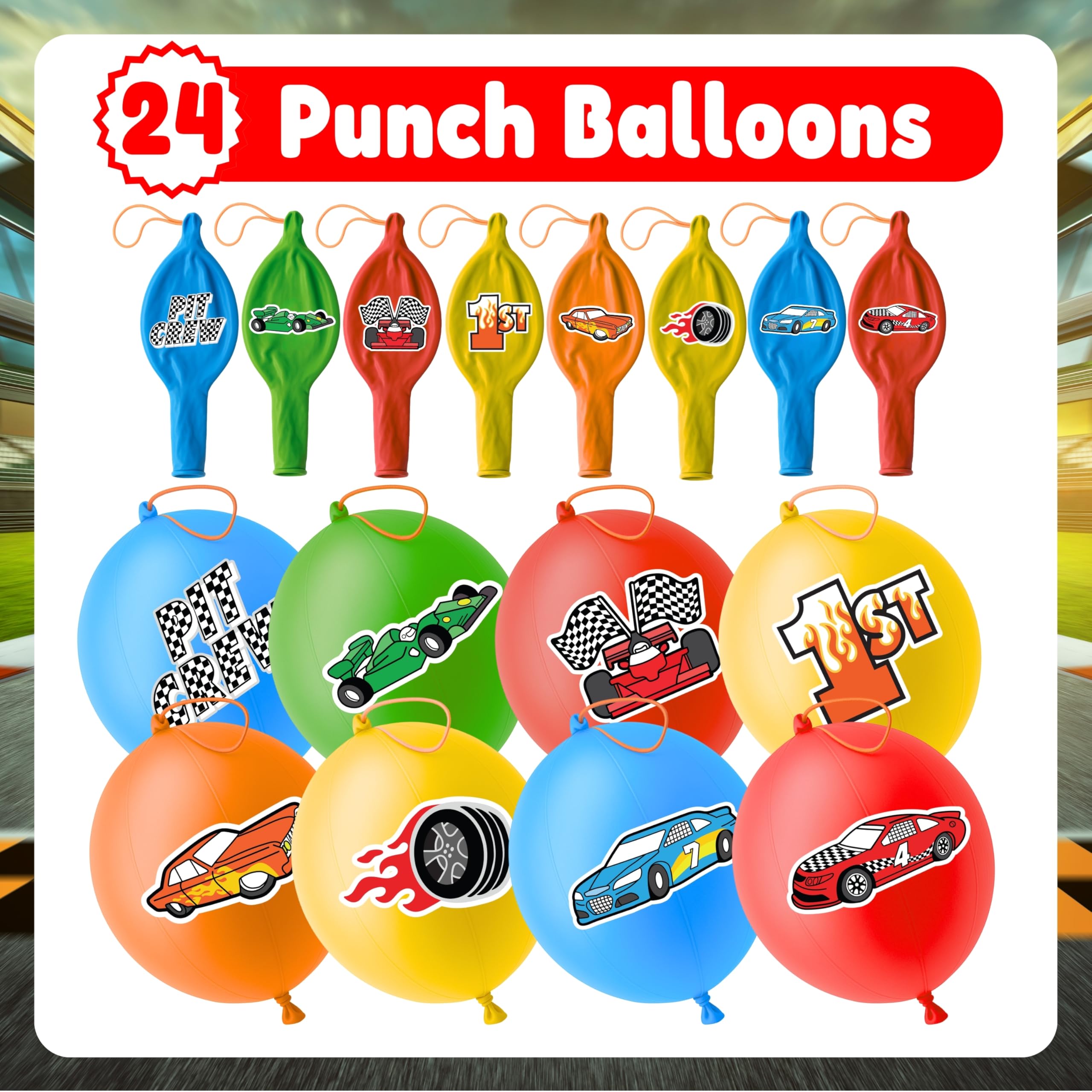 Palette de couleurs vives pour les ballons course ThuanXuanLoc.