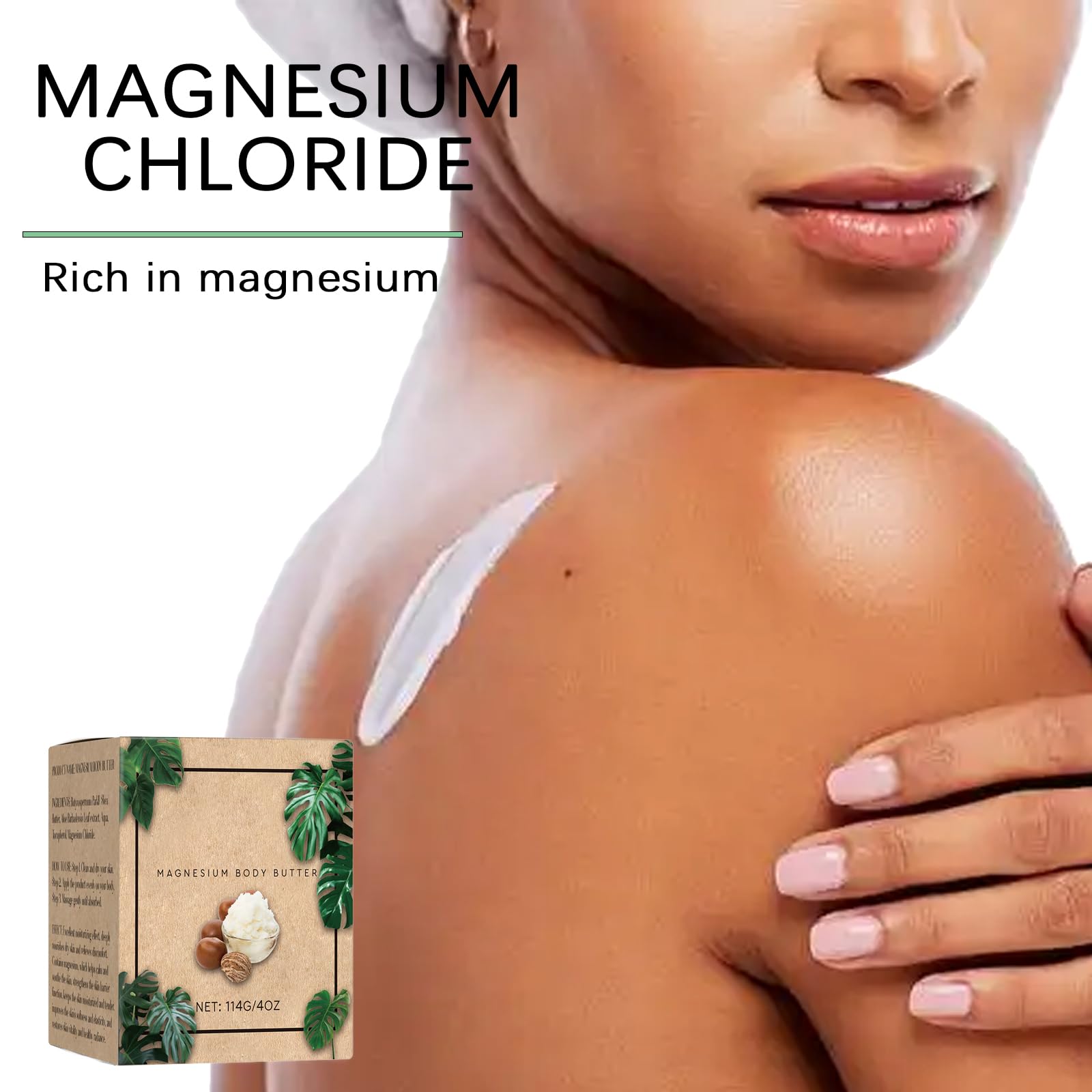 THUIOP Beurre magnésium, appliqué en massage, offre douceur et nourrissement.