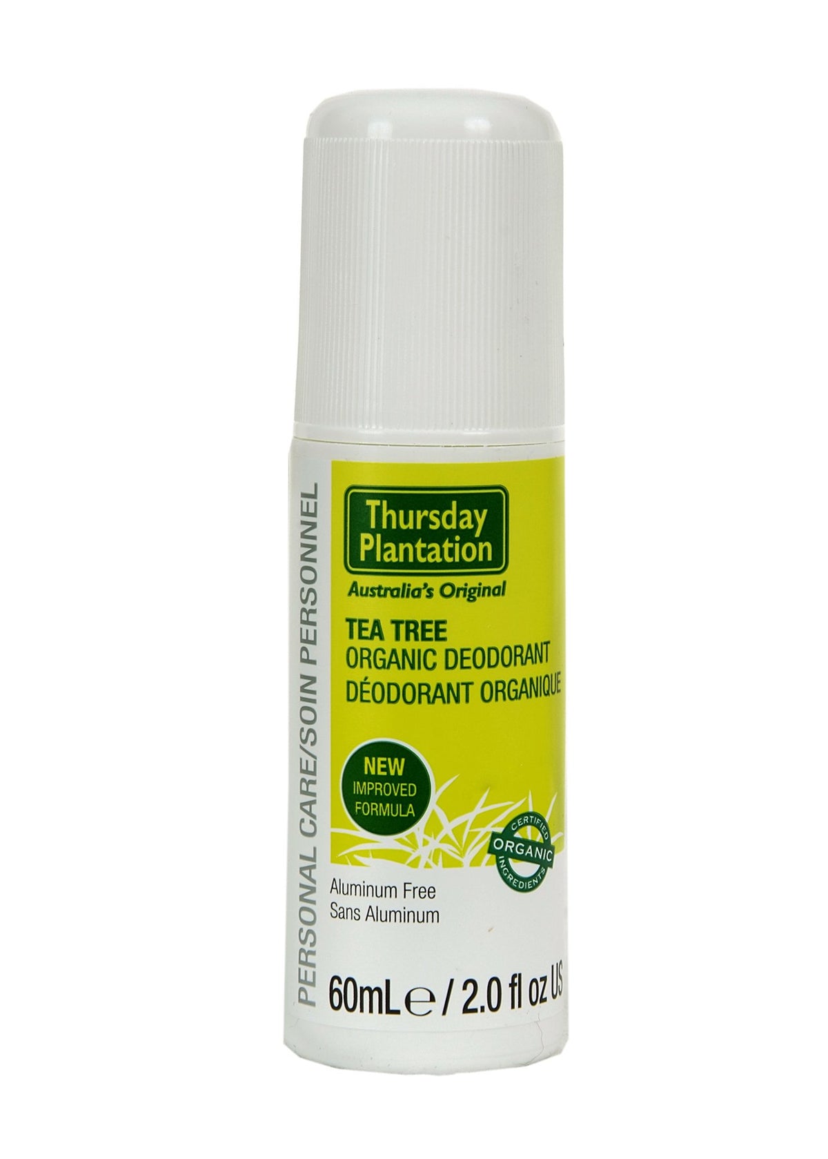 Déodorant Thursday Plantation – bouteille arbre à thé, fraîcheur durable et action antibactérienne