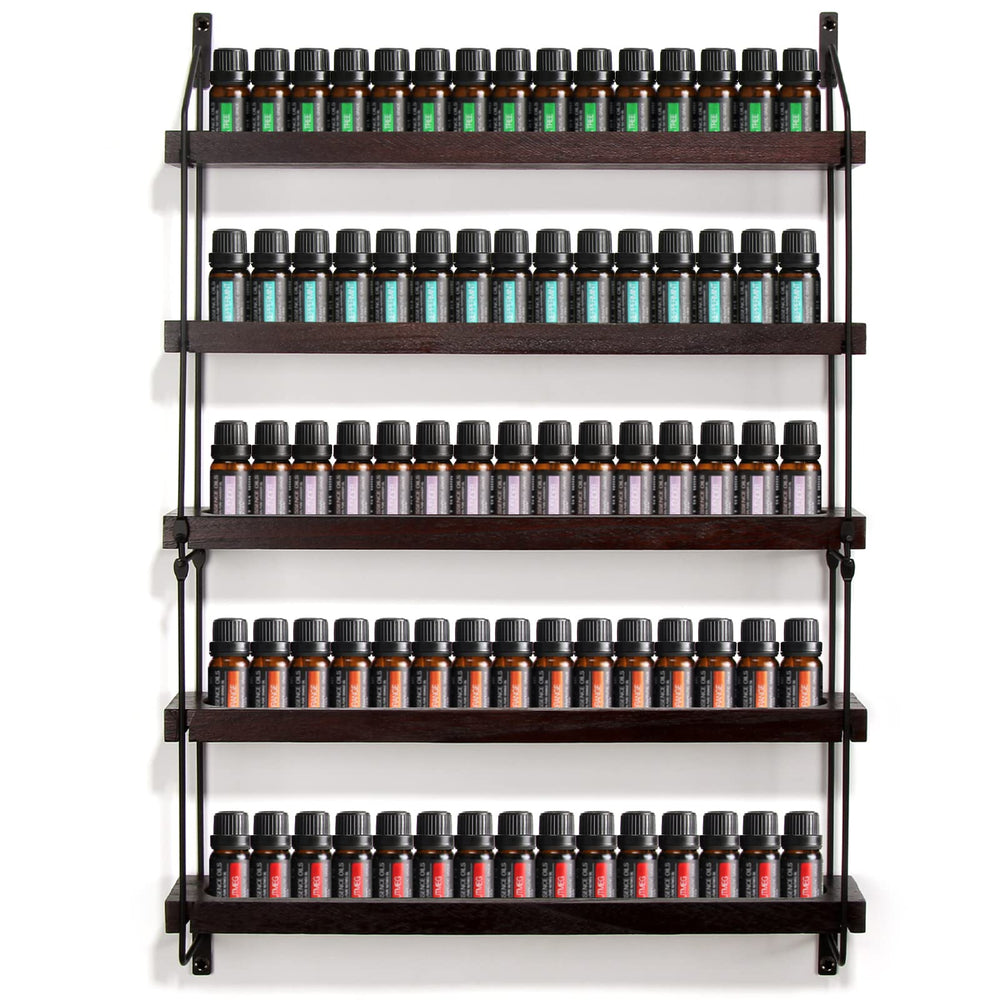 THYGIFTREE étagère bois pour huiles essentielles, affichage clair et accessible.